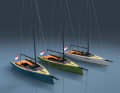 Colourful jewels. The customer has a free choice of hull colour