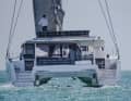 Clear statements: wide hulls, high deckhouse. The concept is designed to maximise volume