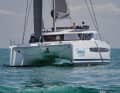 The surrounding window strip on the cabin superstructure is visually distinctive.