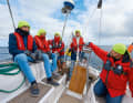 Practical training on a yacht. The skipper must be professionally and personally competent