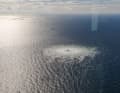 Gas leak from Nord Stream 2 in the Baltic Sea, taken from Danish F16 fighter jets