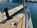 The boat has a detachable inner forestay on which the working jib can be operated - good in strong winds