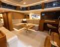 The superstructure is raised, the seating area is not