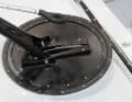 The rudder blade is mounted in a ball-bearing mounted rotation cassette and is infinitely adjustable