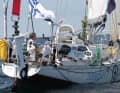 Tapio Lehtinen auf seiner Gaia 36 "Asteria"