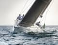 The centre of the centreboard is far inboard. This allows narrow sheet angles for good height upwind