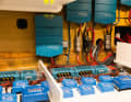 The various controllers for the solar cells are from Victron, the rest of the system from Mastervolt. The combination works well.