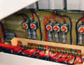The busbar for the earth and positive cables is made of solid copper, and the currents flowing there can be enormous. This generates heat