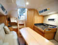 ...down into the spacious saloon. The WC room is located on the port side