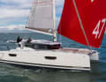 Typische Optik. Trotz einiger neuer Konstruktionsmerkmale ist der New 47 klar als Produkt von Fountaine Pajot zu erkennen