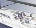 Extremely narrow cabin superstructure for small sheeting angles