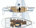 Il 43 è il detentore del record nella competizione camerale: otto membri dell'equipaggio vivono in quattro cabine, il salone non deve essere utilizzato come alloggio di emergenza

