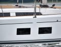 The large hull windows and the striking superstructure are striking