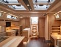 Four deck hatches let plenty of light into the saloon, which is not yet fully equipped