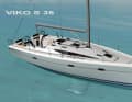 The boat is equipped with many hatches and windows