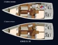 Choice of two or one cabin in the rear
