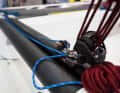 The mainsheet and traveller are better reduced in the sports version