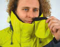 Collar: It must close high and be fleece-lined. A storm flap increases comfort. It must also fit when the hood is tucked in