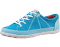 Helly Hansen : la chaussure en toile Latitude 92 a un look sobre et est commercialisée en turquoise, orange et bleu. Prix : 85 euros prix de vente conseillé