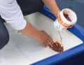 Smear a handful of Leak Hero over the leak and press down firmly. Apply generously and touch up if necessary