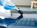 5. ... in parallel tracks. Only work crosswise once, as solvent escapes with each pass and the flow of the paint suffers