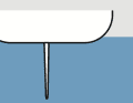 Brake: If both blades of a double rudder system are in the water, they almost always produce more resistance than a single blade