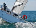 Like all models in the series, the Oceanis 46.1 has twin rudders. Steering feel and balance are first class