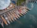 Impressions du championnat du monde des yachts 8 mR à Langenargen, sur le lac de Constance. Photos de Nico Krauss