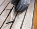 4 Use the joint hook to remove the porous sealant. Also important here: do not tear any edges into the flanks of the bars
