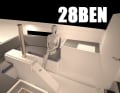 Der Kasten des Schwenkkiels wird den Innenraum kennzeichnen