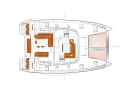 Sail and guest cockpit as well as the saloon are on one level