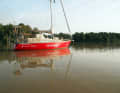 Anchoring on the river