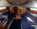 Cosy. Sufficiently large saloon with headroom in the centre. The berths are tight overall