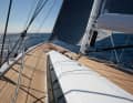 The empty deck pleases the eye and barefoot travellers