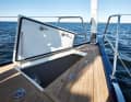 A dedicated sail load is available in the bow area