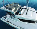 Bali Catspace. Bali has a flybridge in the length class exclusively
