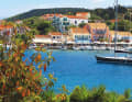 Small, idyllic town harbours, such as Phiskardo on Kephallonia, characterise the area