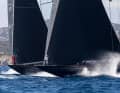 Neck and neck - Topaz versus Velsheda in the heavyweight J Class bout in the Supermaxi clas