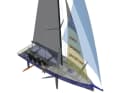 Ansichten des neuen Einrumpffoilers AC9F