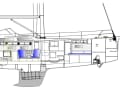 Hallberg-Rassy 50e plan de coupe