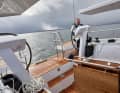 Das Cockpit ist gegenüber dem Deck vertieft