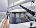 The half-height bulwark replaces the lower half of the railing. Instead of an upper draught, there is a solid tube

  