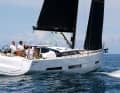 Powerful. The wide, flat stern characterises the look from aft
