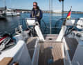 Two steering wheels are available as an extra, tiller is standard