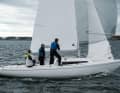 With three people on board, the boat is well manned for regattas
