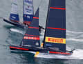 Impressionen der Kenterung von Team American Magic beim Prada Cup Round Robins - Americas Cup 2021 Studio Borlenghi