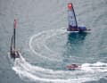 Impressions du chavirage de Team American Magic lors du Round Robins de la Prada Cup - Americas Cup 2021 Studio Borlenghi