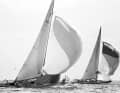 Im vierten Rennen des Cups von 1962 siegt "Weatherly" mit 26 Sekunden vor "Gretel".