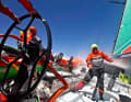 Martin Stromberg at the grinder. Team Groupama