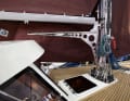 The downhaul is designed as a gallows